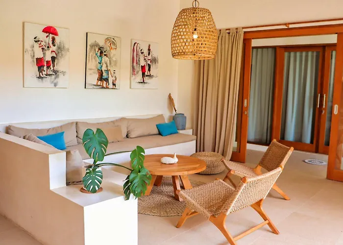 Seseh Beach-twin Celestine Ensuite Bedroom 2 In Shared Villa-650m To Cemagi